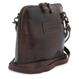 NWT Bed Stu Teak Rustic Ventura Leather Crossbody Bag